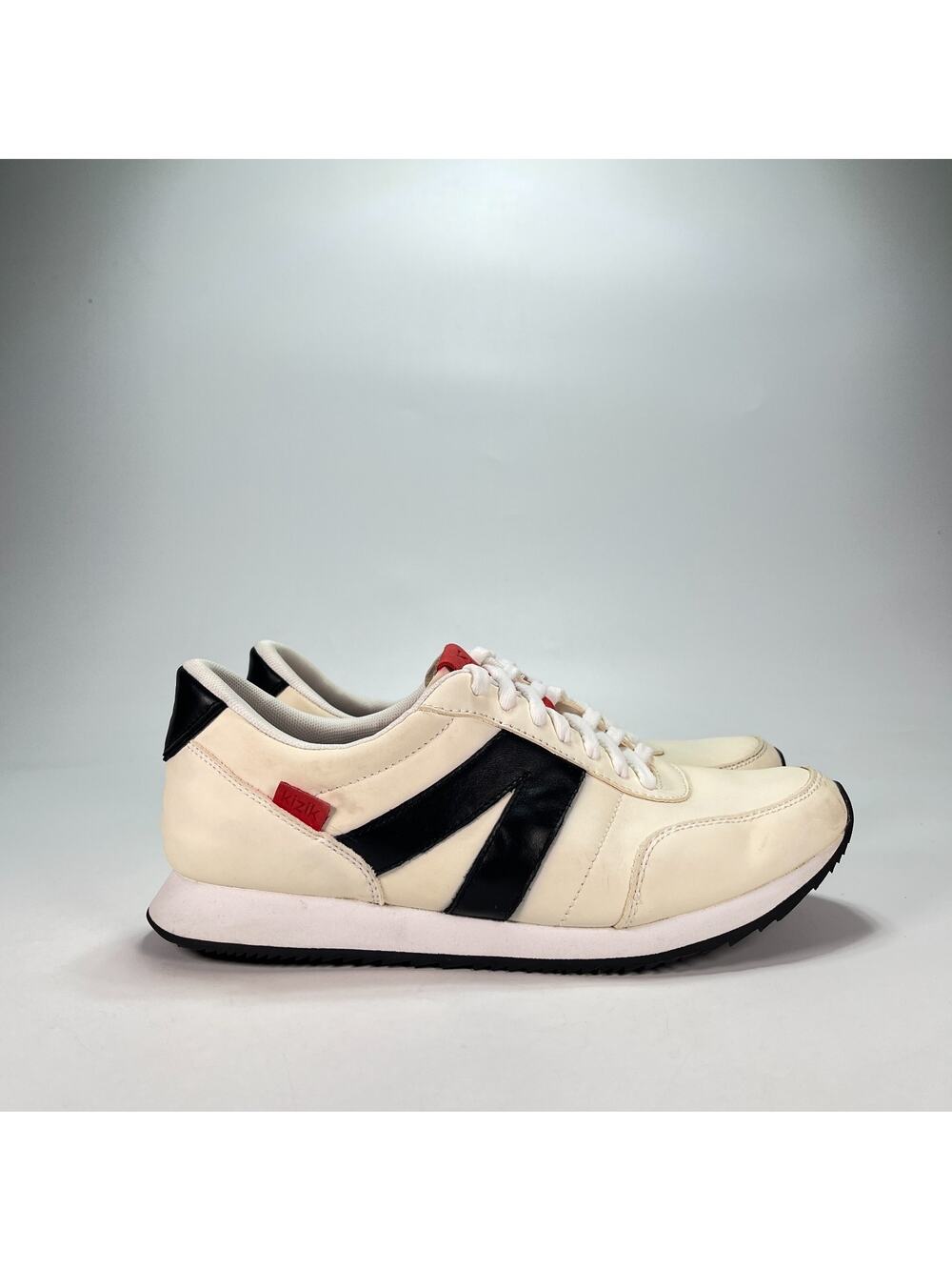 Kizik Milan Optic White Retro Hands Free Slip On Sneakers Shoes Men's Size 8.5